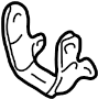 Image of RETAINER, TILT STEER. Tilt lever retainer.  Included with: Steering. image for your 2015 TOYOTA LAND CRUISER