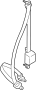Image of Seat Belt Lap and Shoulder Belt (Front) image for your 1998 Toyota Tacoma 3.4L V6 M/T 4WD SR5 Extended Cab Pickup Fleetside 