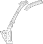 Image of Body A-Pillar (Front) image for your 2021 Toyota Tacoma  TRD Sport Crew Cab Pickup Fleetside 
