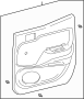 Image of Door Interior Trim Panel (Rear) image for your 1997 Toyota Celica   