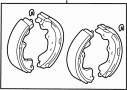 Image of Drum Brake Shoe (Rear) image for your 1995 TOYOTA 4RUNNER 2-DOOR WAGON, SR-5,GLX