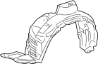 Image of Fender Splash Shield (Right, Front, Rear, Upper) image for your 2021 Toyota RAV4 2.5L A/T FWD LE Sport Utility 