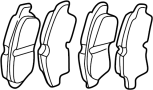 Image of Disc Brake Pad Set. A set of disc brake pads. image for your 2006 Toyota Sienna   