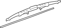 Image of Back Glass Wiper Blade (Rear) image for your 2003 Toyota Tacoma  Pre Runner Standard Cab Pickup Stepside 