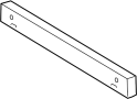 Image of Bumper Cover Reinforcement Beam (Front, Upper, Lower) image for your 2007 Toyota Tacoma 4.0L V6 A/T 4WD Base Standard Cab Pickup Fleetside 