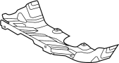 Image of Radiator Support Splash Shield image for your 2015 TOYOTA TACOMA Base Crew Cab Pickup Fleetside