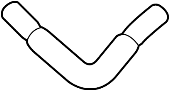 Image of Hose, Oil Cooler Outer. Hose, Outlet. (Lower). Included with: Trans. image for your 2010 TOYOTA PRIUS E PLUG-IN