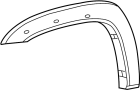 Image of Flare. MOULDING SUB - Assembly. (Front) image for your 2008 TOYOTA FJ CRUISER 4000CC 24-VALVE DOHC EFI, MANUAL