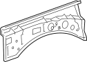 Image of Extension. Fender APRO. Extension, Apron. Rail. (Front, Upper) image for your 2015 TOYOTA TACOMA Base Crew Cab Pickup Fleetside