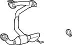 Image of Converter and pipe. PIPE, Exhaust. (Front) image for your 2011 TOYOTA CAMRY SE Sedan 3.5L