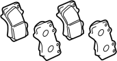View Disc Brake Pad Set (Front) Full-Sized Product Image 1 of 2