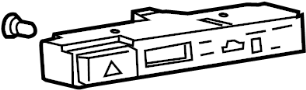 Image of Switch, Hazard WARNI. Includes: Clock. image for your Toyota
