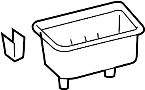 Image of TRAY, INSTRUMENT PAN. image for your 2009 TOYOTA TACOMA 4000CC 24-VALVE DOHC EFI, AUTOMATIC 5-SPEED