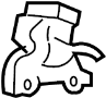 Image of Folding Seat Latch (Front) image for your 1997 TOYOTA TACOMA