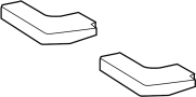 Image of Pad SUB - Assembly, Seat. Seat cushion Pad. (Rear) image for your 2021 TOYOTA TACOMA