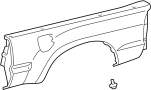 Image of Panel AASY, Body. Side Panel. (Rear) image for your 2019 TOYOTA TACOMA TRD Sport Crew Cab Pickup Fleetside