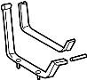 Image of Fuel Tank Strap image for your 2018 Toyota Tacoma 3.5L V6 M/T 4WD TRD Off-Road Crew Cab Pickup Fleetside 