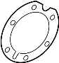 Image of GASKET, BRAKE DRUM O. Oil deflector gasket. image for your 2003 TOYOTA TACOMA DELUXE 2400CC EFI, AUTOMATIC  4-SPEED