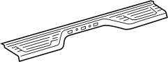 Image of Bumper Step Pad (Rear, Upper) image for your 2009 Toyota Tacoma  Base Standard Cab Pickup Fleetside 