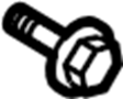 Image of Deck Lid Hinge Bolt (Lower) image for your 2000 TOYOTA COROLLA VE