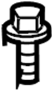 View Bumper Cover Bolt Full-Sized Product Image 1 of 2