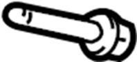 Image of Exhaust Heat Shield Bolt image for your 1989 TOYOTA COROLLA WAGON, DX 1600CC 16-VALVE DOHC, AUTOMATIC 3-SPEED