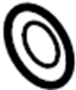 Image of Gasket. Pipe. Exhaust. Muffler. (Front, Rear). Gasket for Catalytic. image for your 2020 TOYOTA TUNDRA