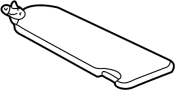 Image of Sun Visor (Left) image for your 2003 TOYOTA RAV 4 EV