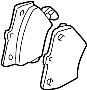 View Disc Brake Pad Set (Rear) Full-Sized Product Image 1 of 3