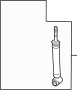 Image of Suspension Shock Absorber (Right, Rear) image for your 2004 Toyota Sienna  LE Mini Passenger Van 