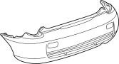 Image of Bumper Cover (Rear) image for your 2017 Toyota Corolla iM   