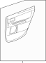 Image of Door Interior Trim Panel (Rear) image for your 2015 Toyota Prius v   