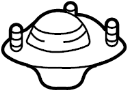 View Suspension Strut Mount (Rear, Upper) Full-Sized Product Image