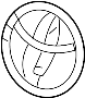 Image of Grille Emblem image for your 2016 Toyota Tacoma 2.7L M/T 4WD SR Extended Cab Pickup Fleetside 