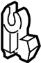 View A/C Refrigerant Line Hold Down Full-Sized Product Image 1 of 2