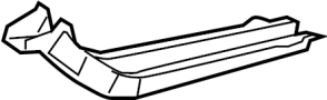 Image of Rail. (Front, Rear, Lower). Frame Side Member. Part. image for your 2004 Toyota Matrix 1.8L A/T FWD XR Wagon 