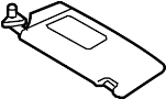 Image of Sun Visor (Left) image for your 2012 Toyota Sienna 2.7L A/T FWD Base Mini Passenger Van 