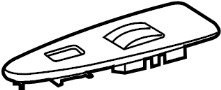 Image of Door Switch Trim Panel (Front) image for your TOYOTA AVALON