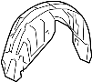 Image of Quarter Panel Splash Shield (Rear) image for your 2009 Toyota Tundra 5.7L i-Force V8 FLEX A/T RWD SR5 Crew Cab Pickup Fleetside 