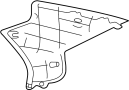 View Interior Quarter Panel Trim Panel (Upper) Full-Sized Product Image 1 of 1