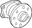View Wheel Bearing and Hub Assembly (Rear) Full-Sized Product Image