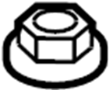 View Suspension Strut Mount Nut (Upper) Full-Sized Product Image