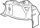 Image of Trunk Trim Panel (Rear) image for your 2008 Toyota Camry 3.5L V6 A/T LE SEDAN 