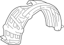 Image of Fender Splash Shield (Left, Front, Rear, Upper) image for your 2024 Toyota Sequoia   