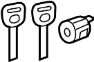 View Glove Box Lock Kit Full-Sized Product Image 1 of 2
