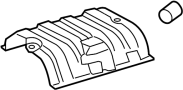 View Floor Pan Heat Shield (Rear) Full-Sized Product Image