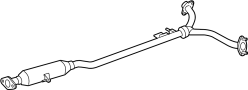 Image of Exhaust Pipe image for your Toyota Matrix  