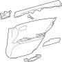 Image of Door Interior Trim Panel (Rear) image for your 2018 Toyota Corolla iM   