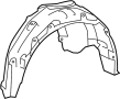 Image of Quarter Panel Splash Shield (Rear) image for your 2020 Toyota Mirai   