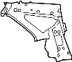 Image of Quarter Panel (Front) image for your 2010 Toyota Camry   